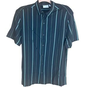 ASOS Men’s Stripe Oxford Shirt Black